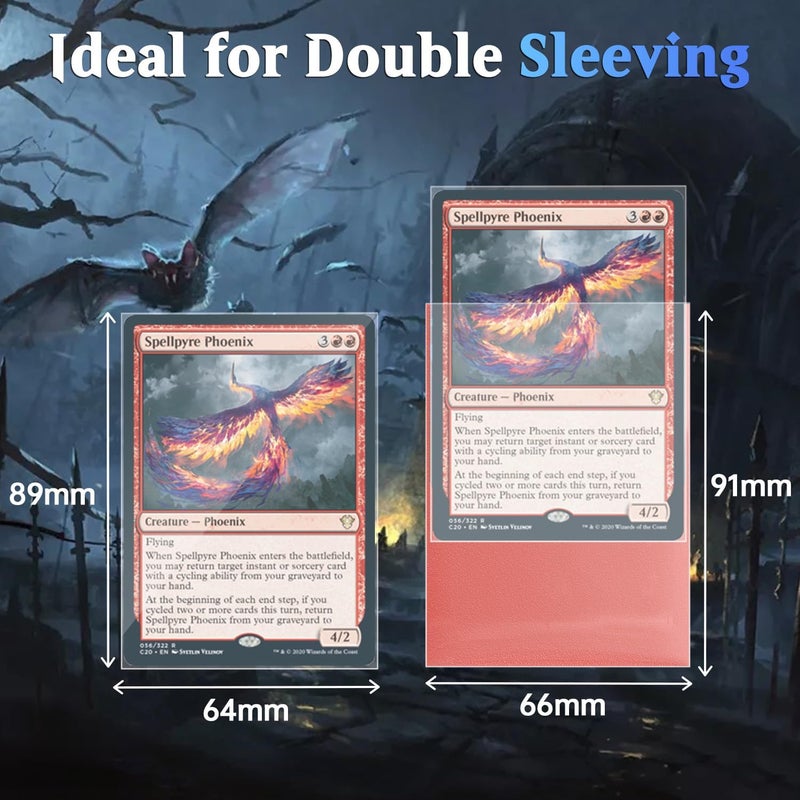 IARJI 1200ct Perfect Fit Sleeves, Perfect Fit Card Sleeves, Inner Sleeves MTG, Exact Fits Sleeve for Double-Sleeving, High Clarity Trading Card Sleeve for PKM, TCG, Gaming Cards - Image 2